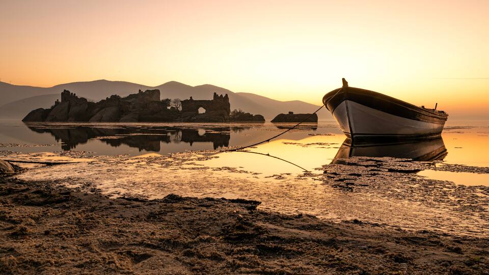 The ancient city of Heraklia, on the shore of Lake Bafa, is intertwined with the village on which it is now built.