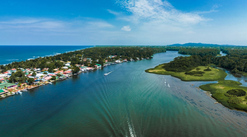 Village of Tortuguero. Caribbean sea on the one side, village inside the jungle in the middle, and huge river on the otjer side. Amazing place full of wildlife in Costa Rica