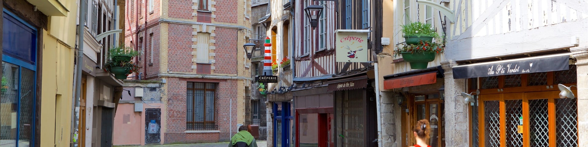 Seine-Maritime featuring street scenes and a city