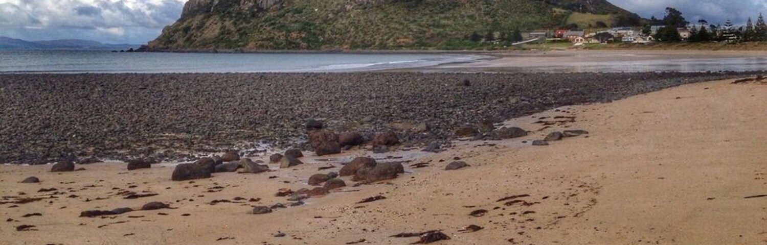 The Nut at Stanley. This is taken from Godfrey's Beach. A chairlift operates to the top, but I prefer walking up and then riding the chairlift to the bottom.