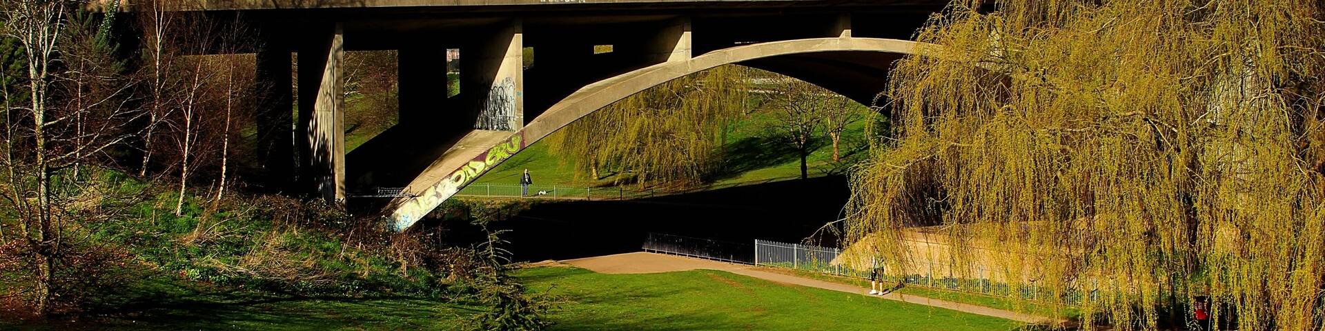Echo Bridge in Keynsham Memorial Park