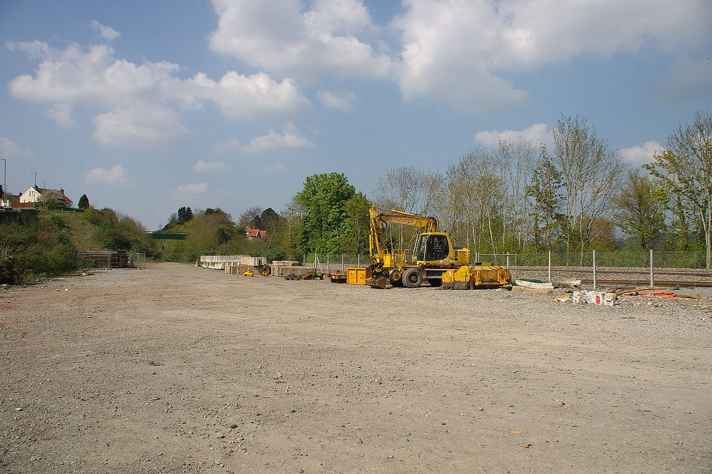 The location of Saltford railway station on the Great Western Main Line between Bristol and Bath. The site is now a Network Rail access point.