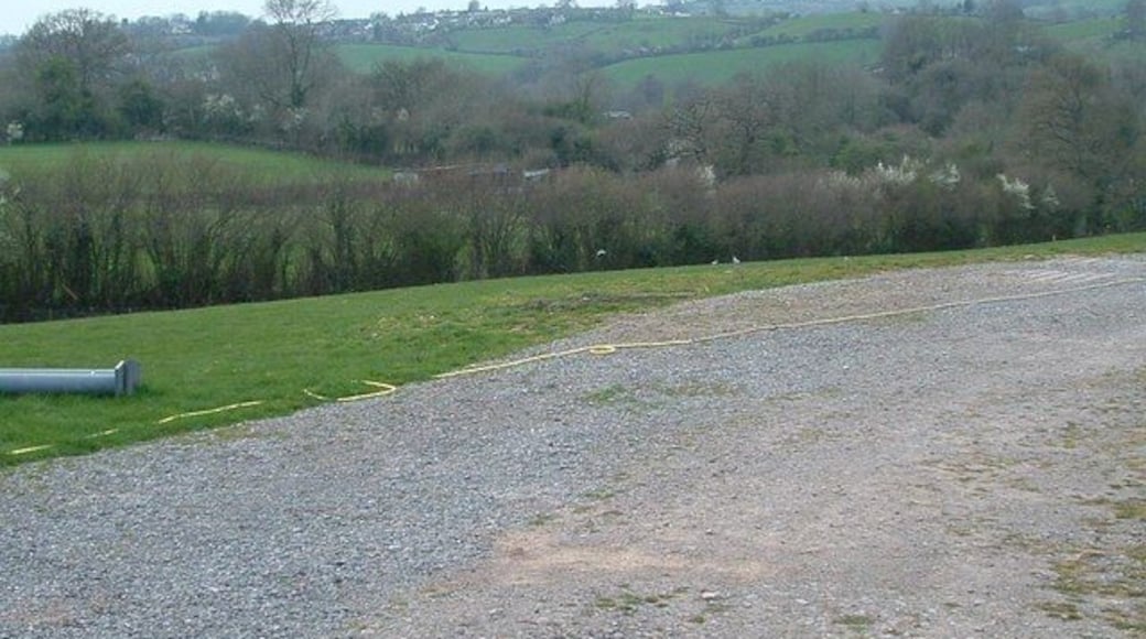 Signs of spring View toward the former rail line with Timsbury Bottom forming the backdrop