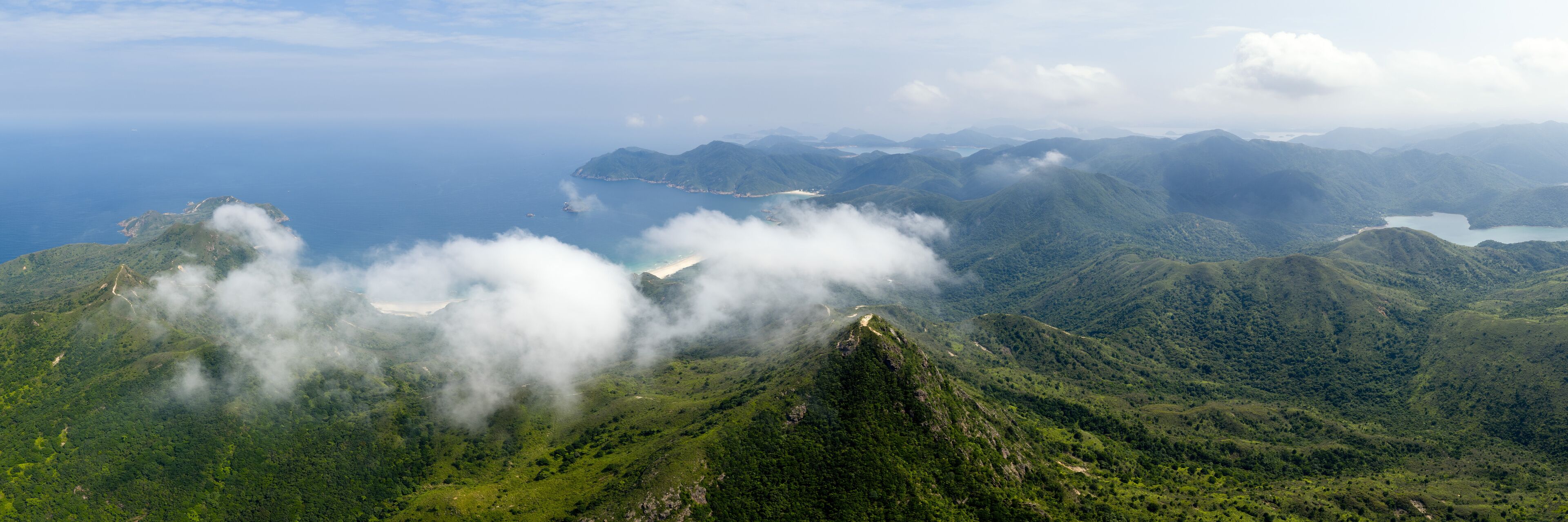 Sharp Peak and Tai Long Wan Bay Hong Kong Aerial