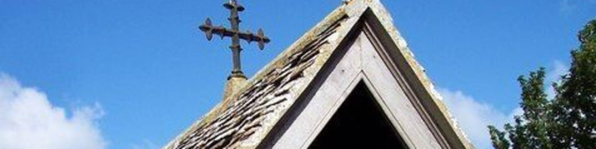 Lych gate of St Mary Magdalene parish church, South Marston, Wiltshire