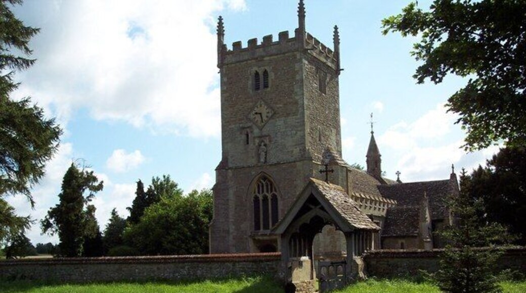 Church of England parish church of St Mary Magdalene, South Marston, Wiltshire, viewed from the west