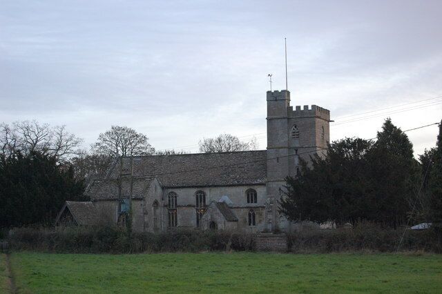 St Michael and All Angels' parish church, Eastington, Gloucestreshire, seen from the north