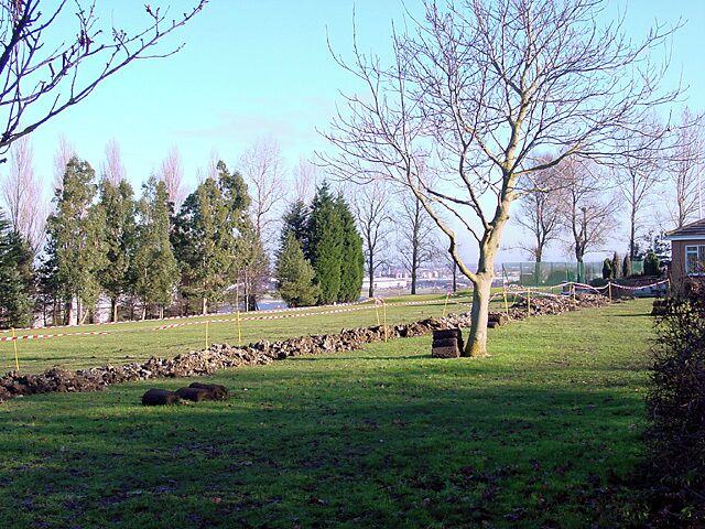 Filton Golf Course. The view through the trees is down to the air-field and surrounding industrial buildings down in the valley.