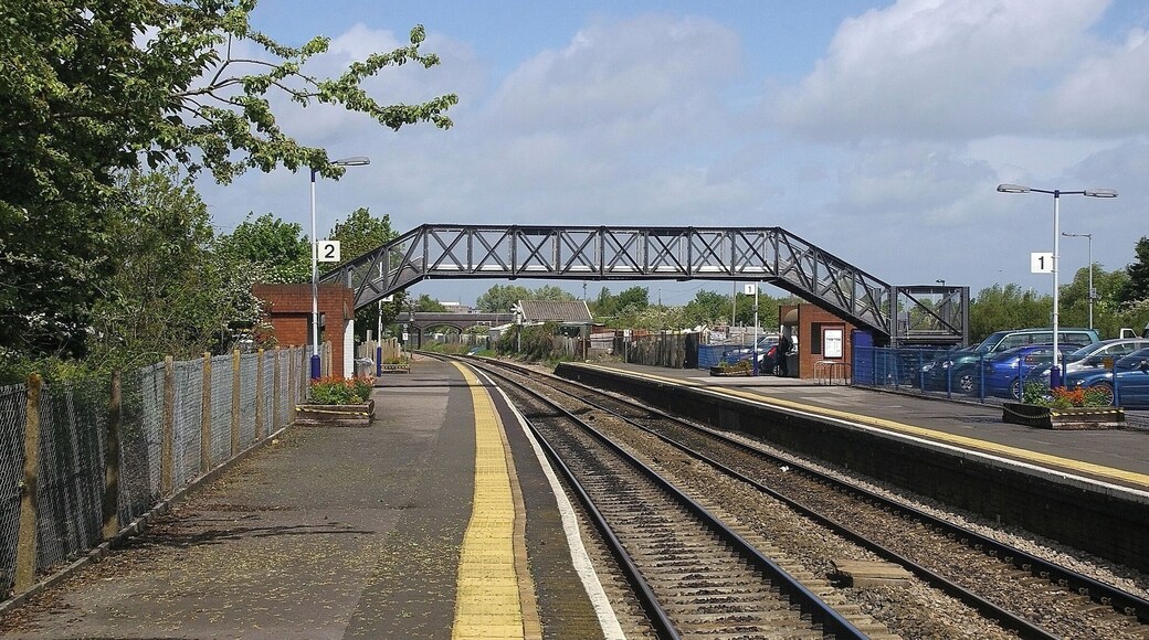 Patchway railway station in Bristol, looking north.