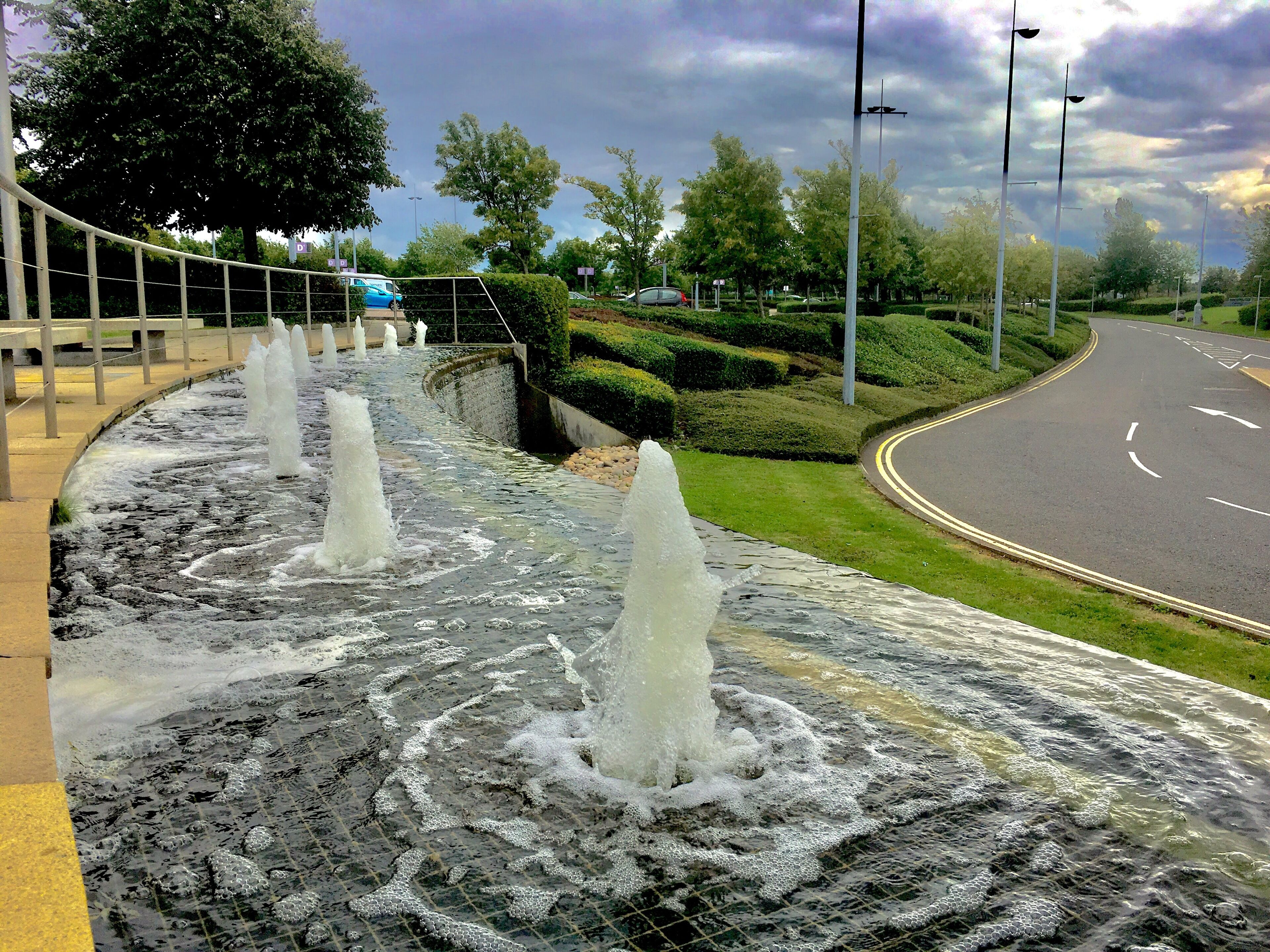 A Foam Fountain at the Mall Cribbs Causeway