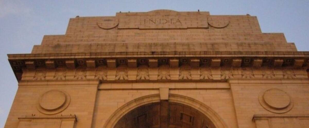 This is the national monument of India...modeled after the Arc de Triomphe in Paris.