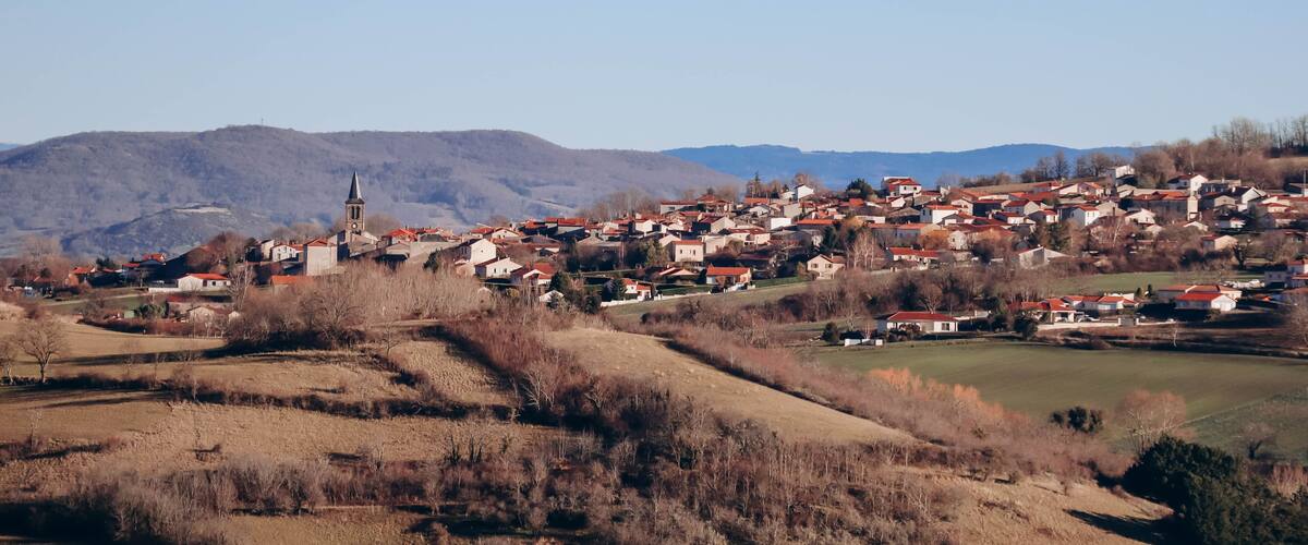 Small villages in the Auvergne region, France