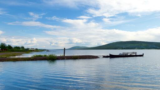 Jukkasjärvi som inkluderer innsjø
