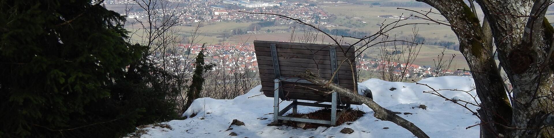 Ausblick vom Traufgängerweg beim Backofenfelsen 923 m. ü. NN.