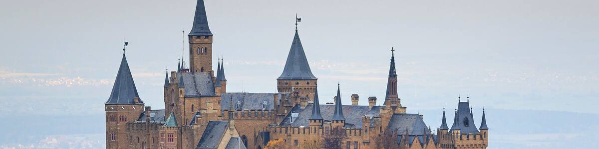 Hohenzollern Castle in Hechingen, Baden-Württemberg, Germany