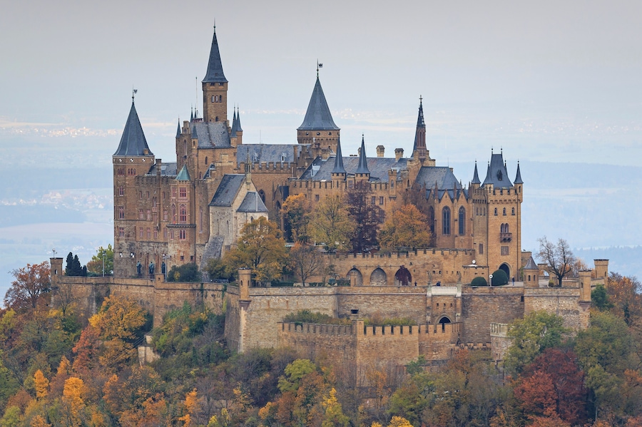 Hohenzollern Castle in Hechingen, Baden-Württemberg, Germany