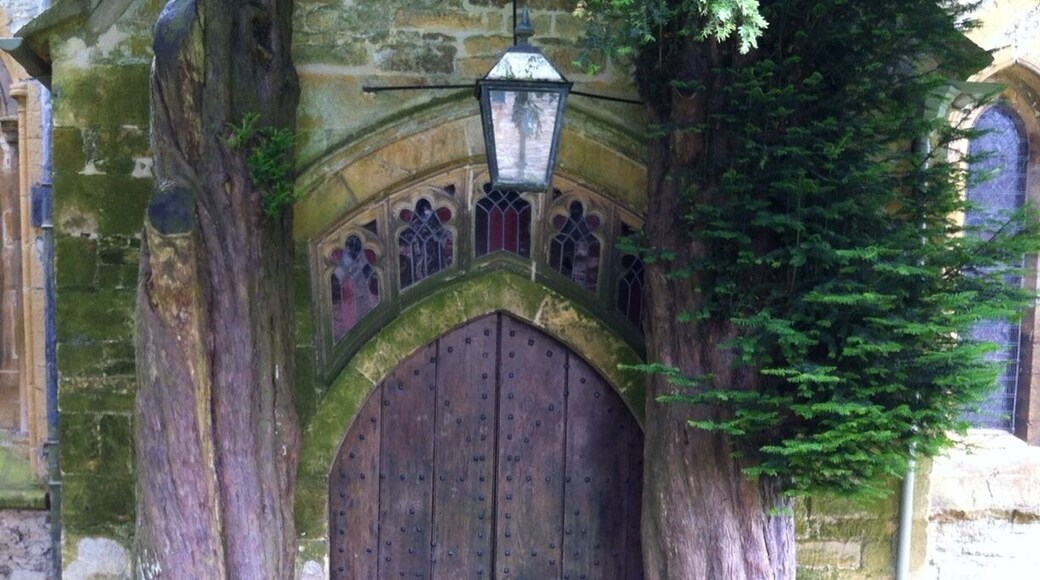 The door to Moria. It is rumored that this door inspired JRR Tolkien's description of the entrance to the mines of Moria.