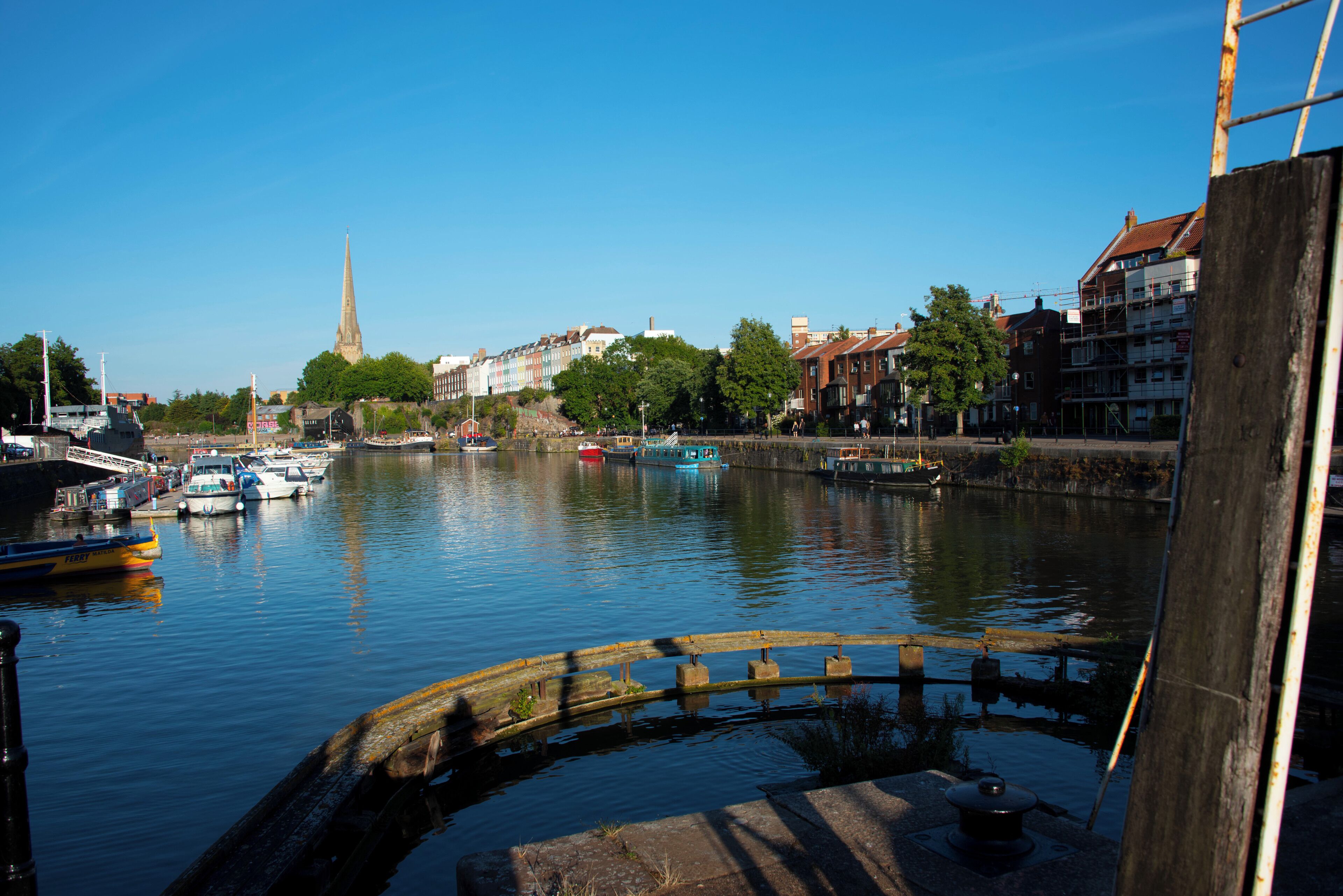 Bristol docks are a hive of activity with bars, theatre, concerts and load of artisan shops and cafes.
