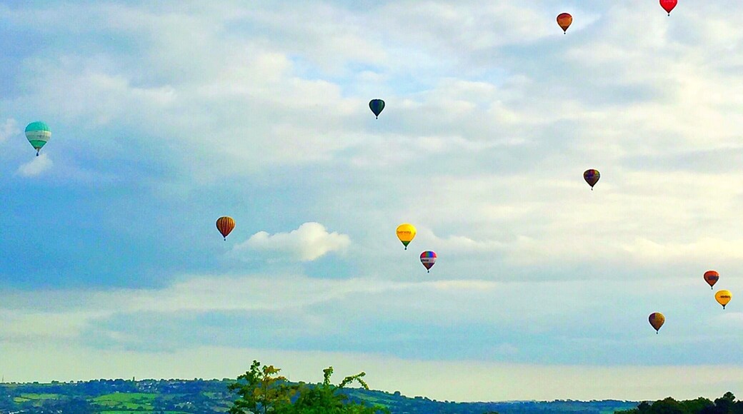 Just a few of the 90 or so balloons that launched at the August 2017 Bristol Balloon Fiesta.