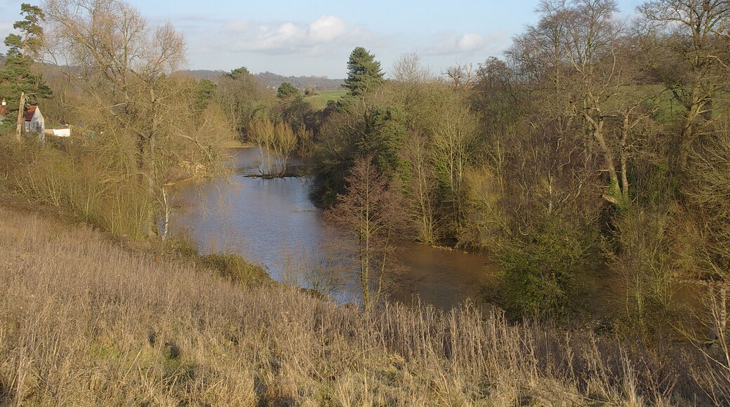 Ham Green Lake near the site of the old Ham Green Halt on the Portishead Branchline.