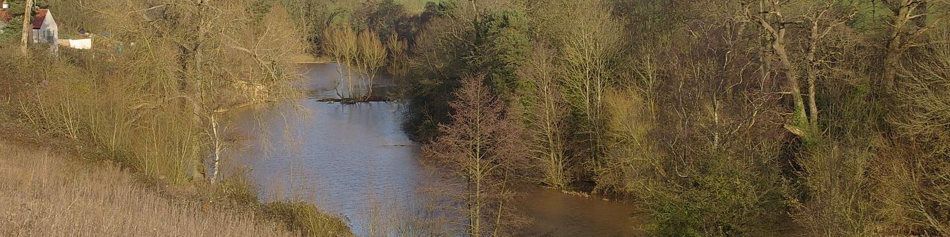 Ham Green Lake near the site of the old Ham Green Halt on the Portishead Branchline.