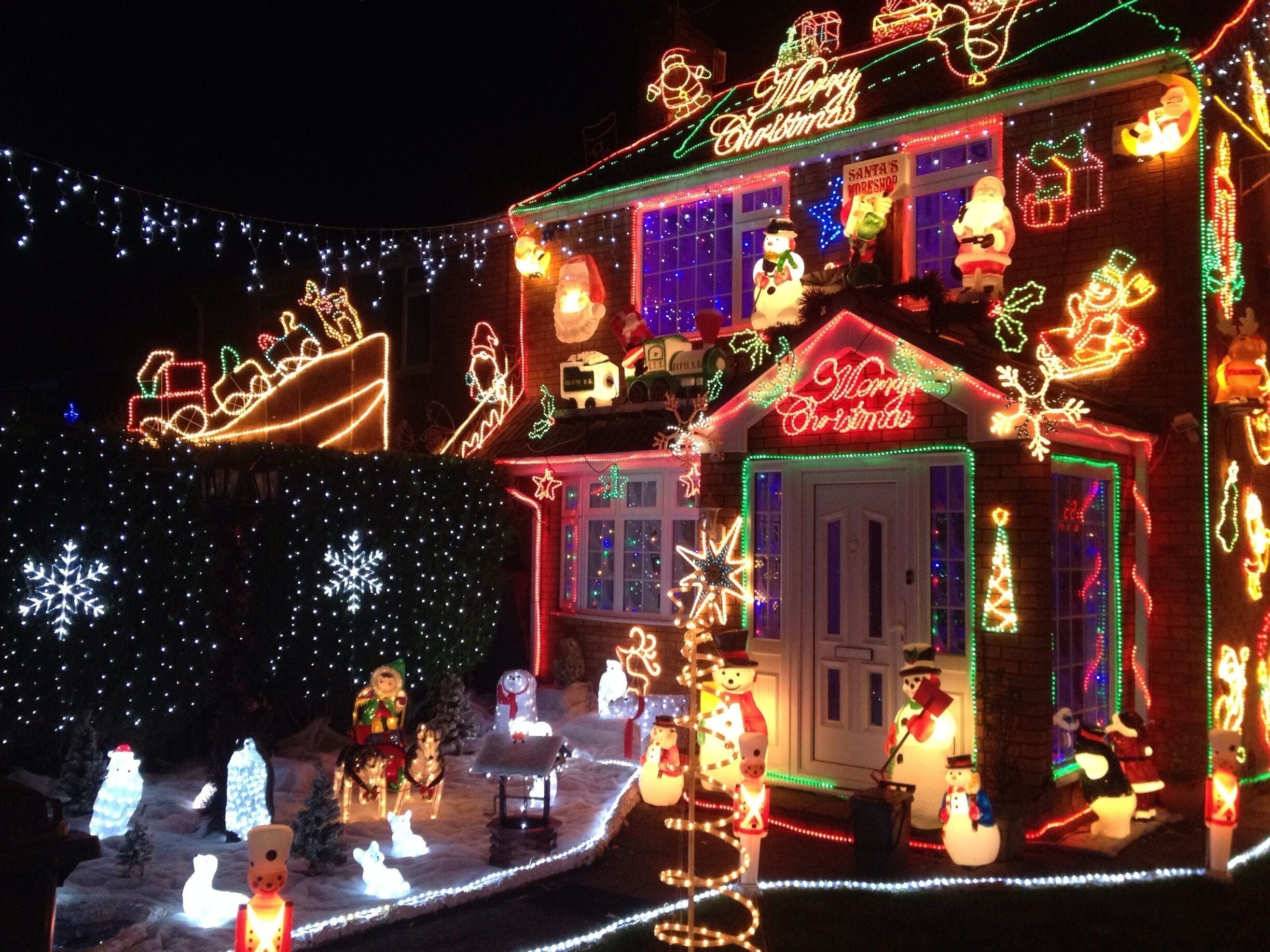 There's a little menagerie of light up animals in the front garden :)