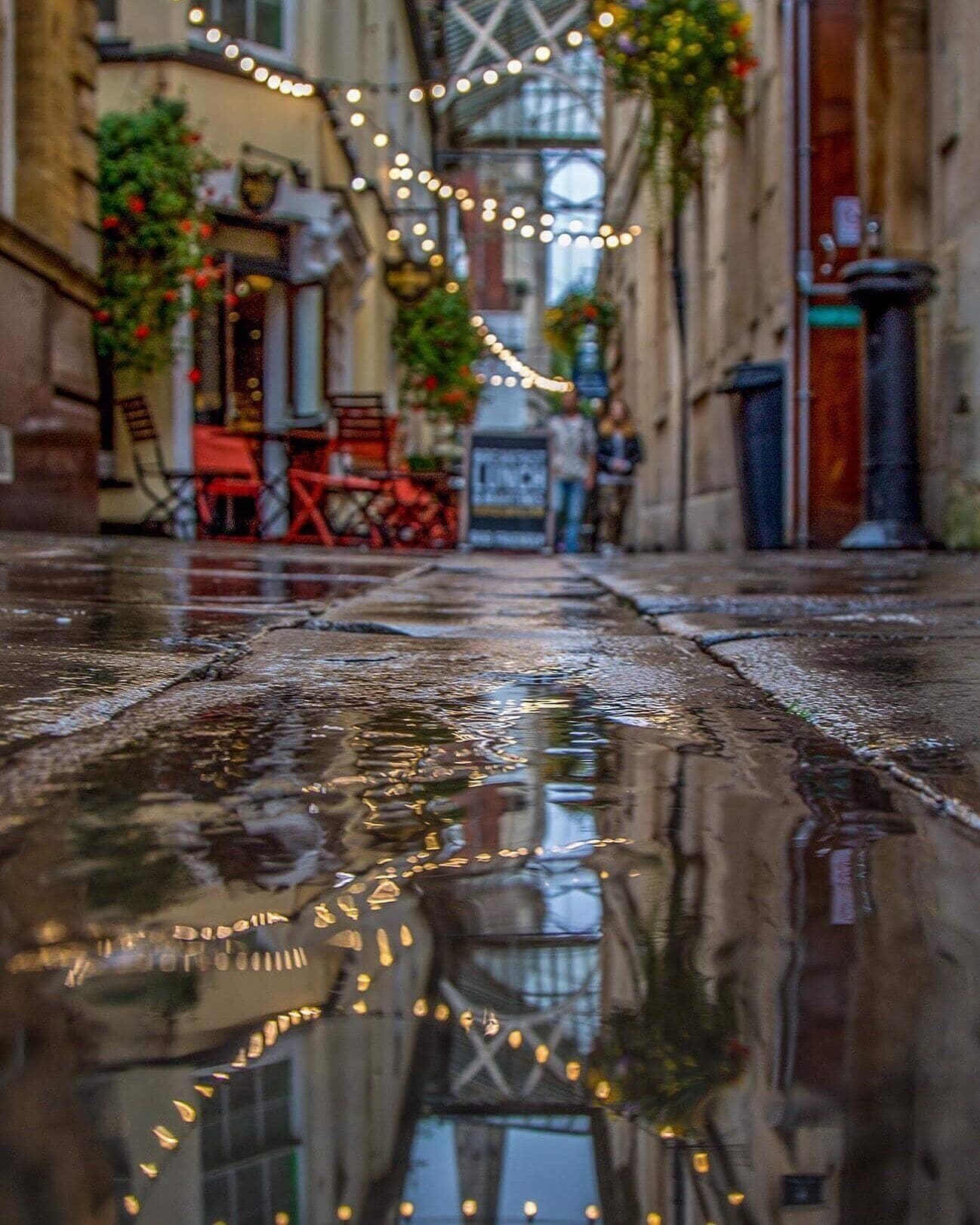 Puddle shot from the great St Nicholas market in bristol #urbanjungle #bvscities