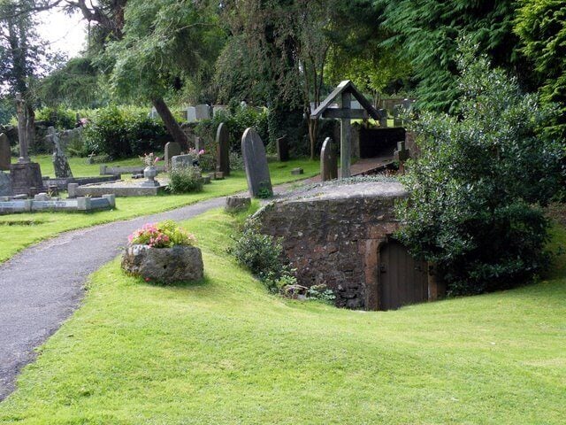 Graveyard at St Katherines The church is on Felton Common.