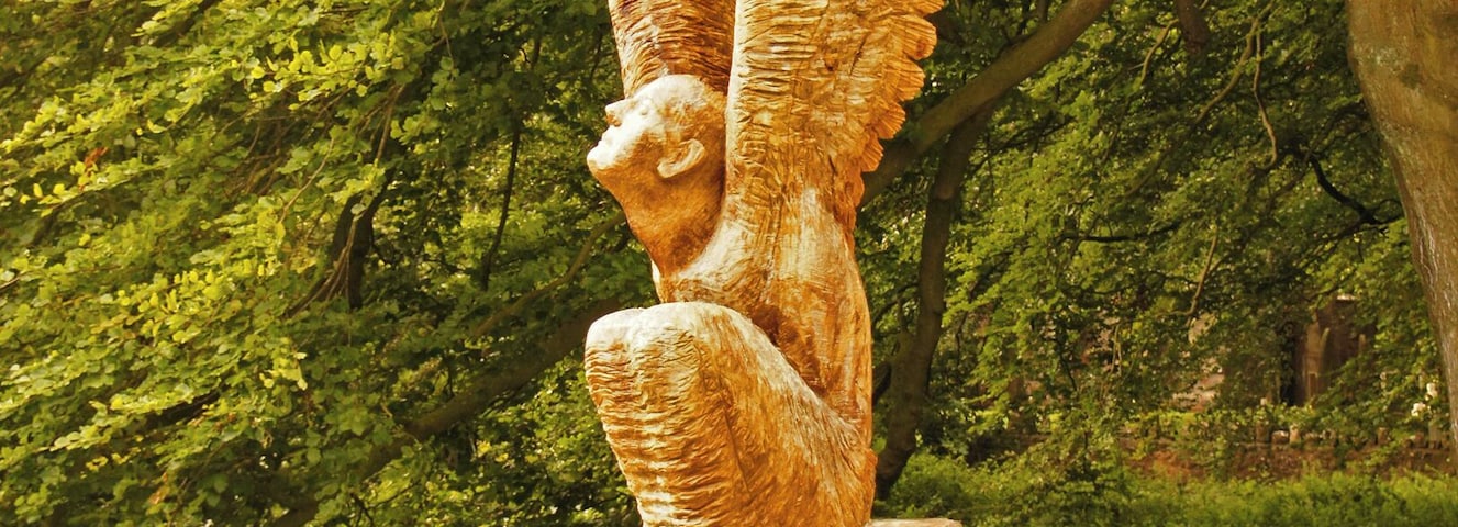 Wooden statue