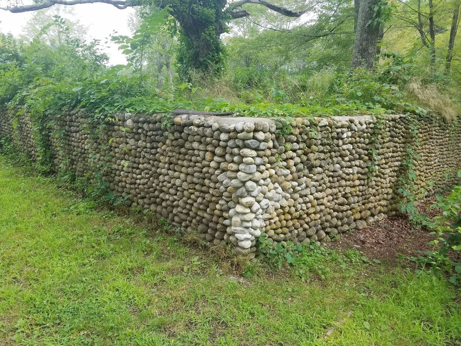 Old foundation at the common