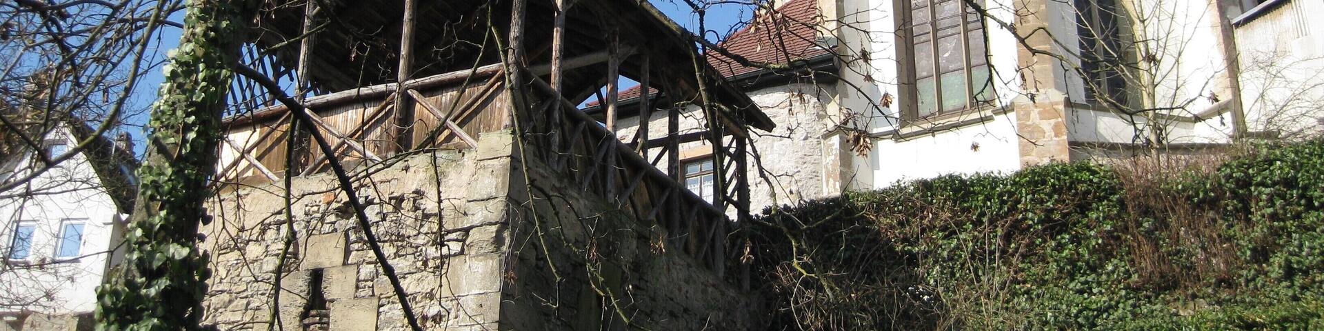 Waiblingen Blick von unten zu den Kraeutergaerten