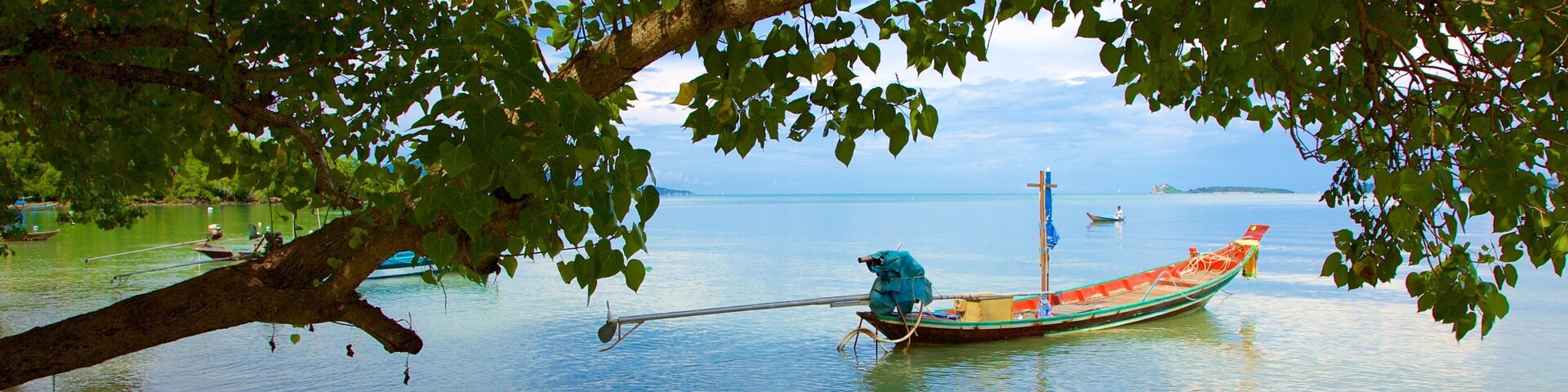 Playa de Bo Phut ofreciendo vistas de una costa y piragüismo