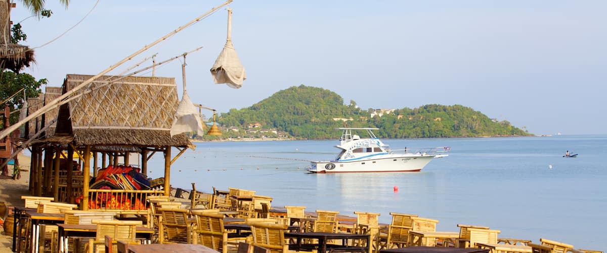 Bo Phut Beach showing tropical scenes, a beach and general coastal views