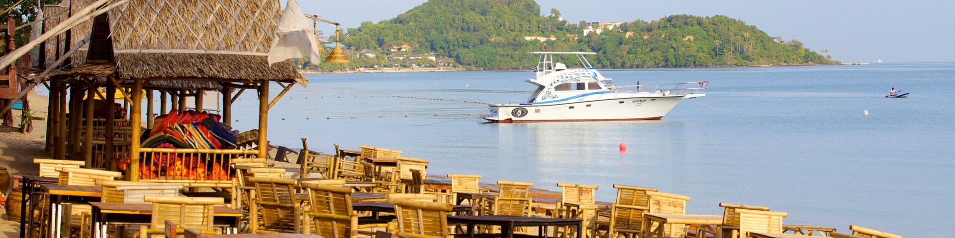 Bo Phut Beach showing tropical scenes, a beach and general coastal views