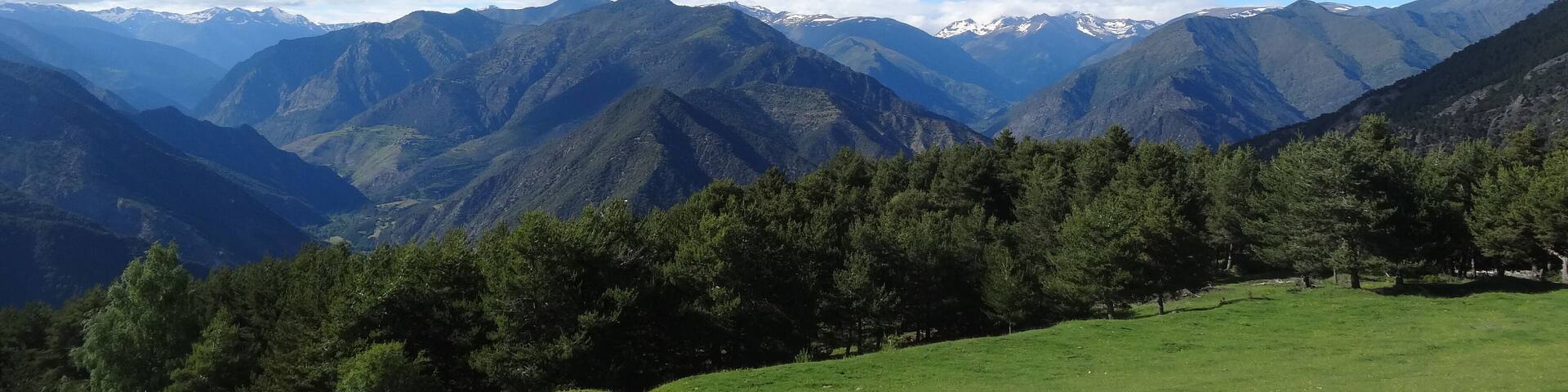 Vistes al nord des del Front del Pallars al Serrat del Farro (juny 2013)