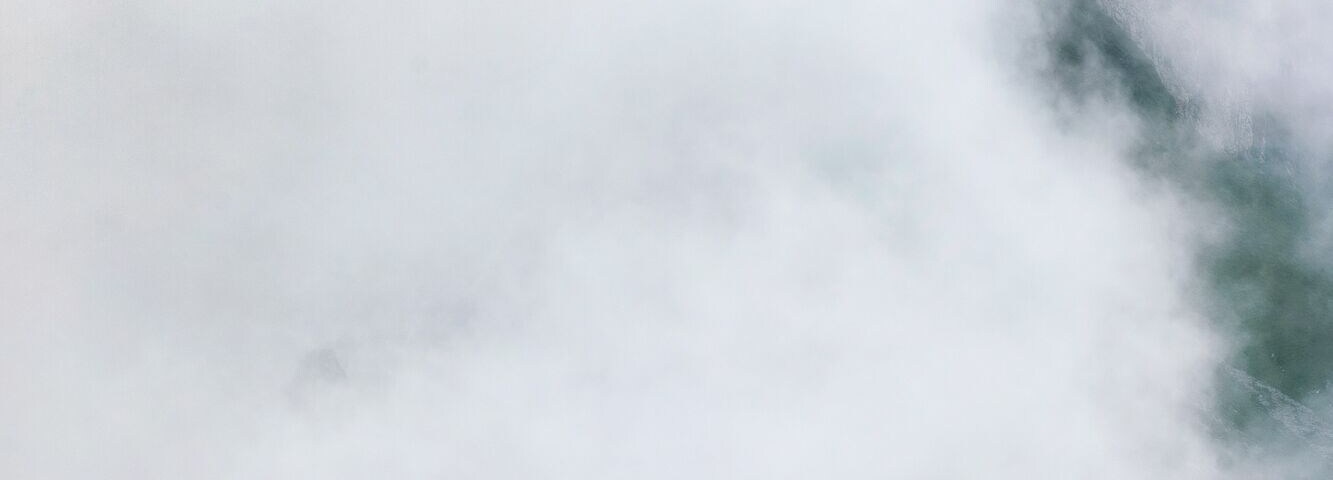 We took the first cable car up at 7am, and after a short 1h walk arrived to this place. It was changing from complete white out to clear sky for a minute, and then getting white again for an hour. Nevertheless, I took quite a lot of photos in this weather, as it felt so magical with the mist partially covering this beautiful rock formation. To get to this point of view, we had to walk along exposed ridges on a narrow path, in very wet and knee deep grass. Definitely, an #adventure worth waking up for.