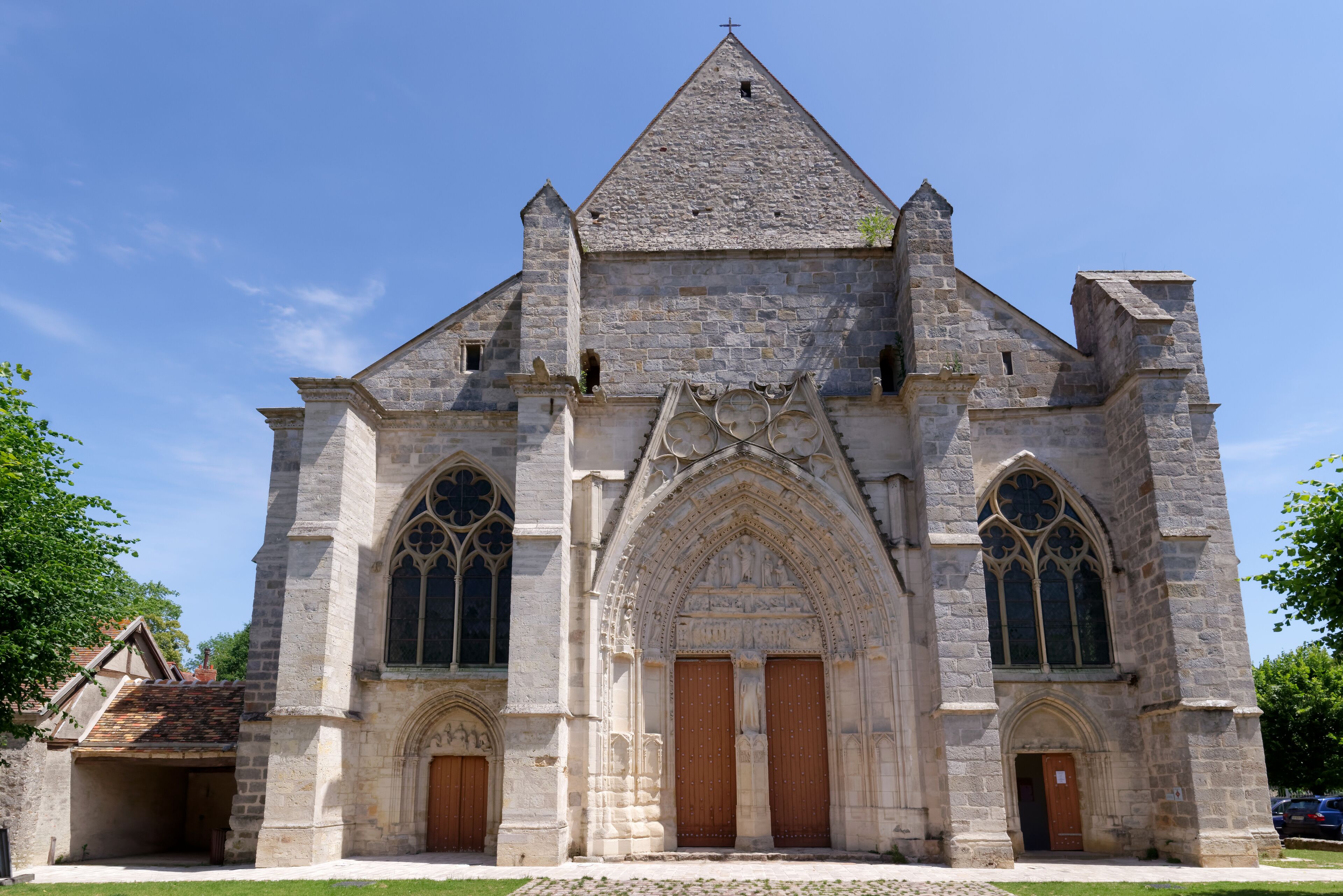 Saint-Sulpice church in the Saint-Sulpice-de-Favières village. Ile-de-France region