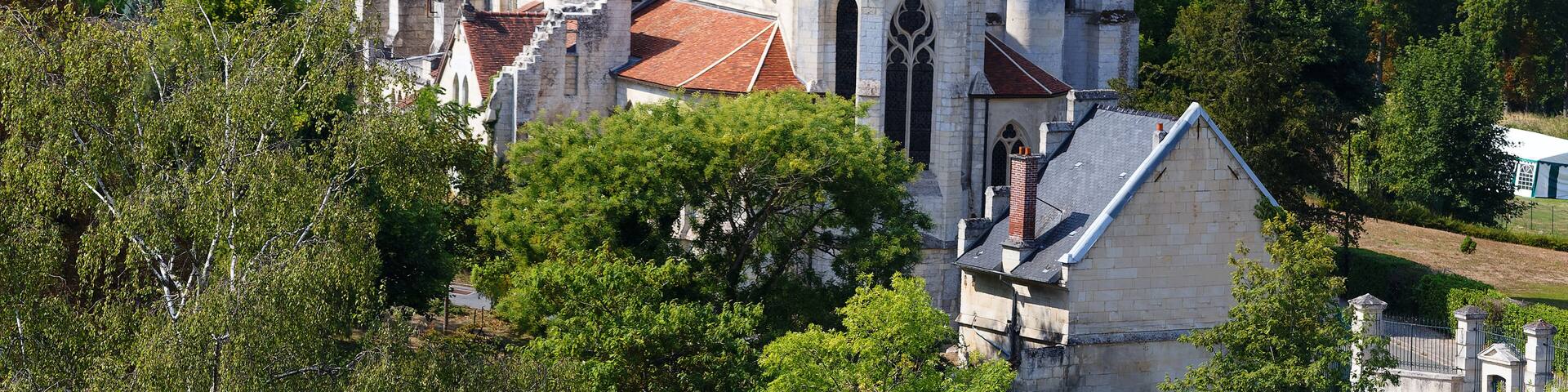 Saint-Sulpice Church is a lovely Catholic parish church located in Pierrefonds surrounded by greenery.