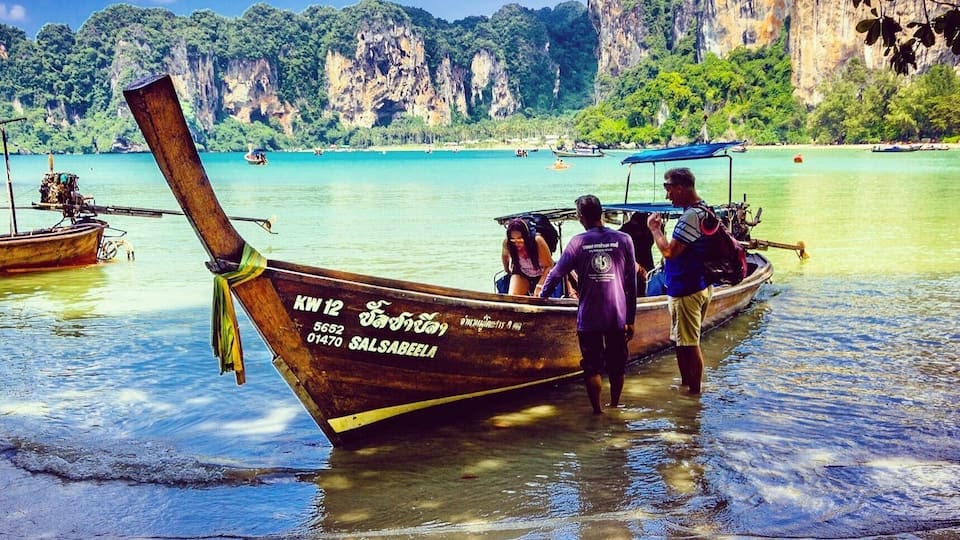 Railay beach in Ao Nang Krabi - Thailand.