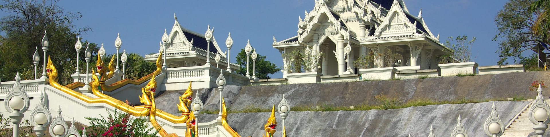 Buddhist Temple of the White Dragon in Krabi Town, Thailand
