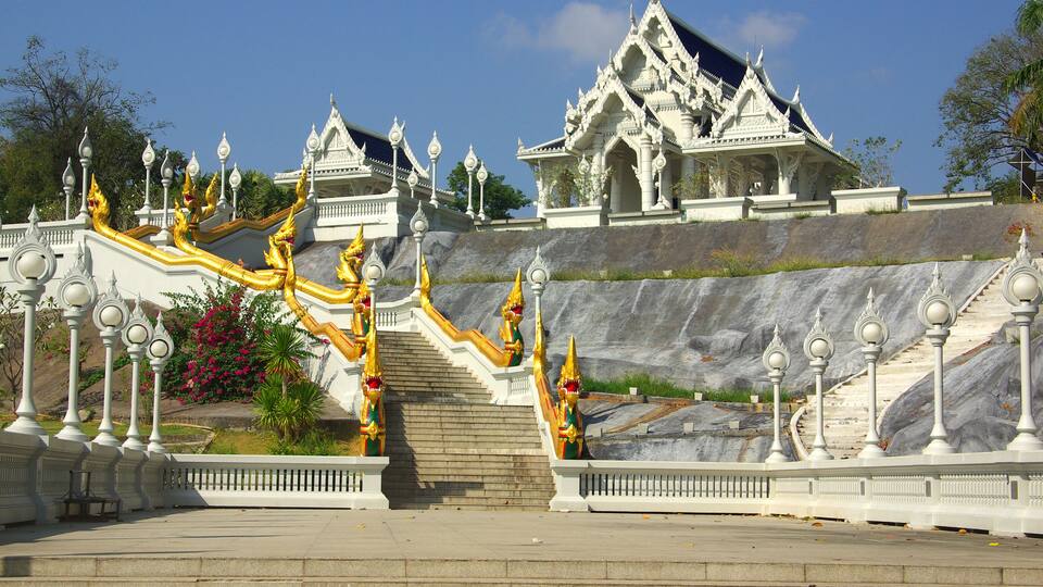 Buddhist Temple of the White Dragon in Krabi Town, Thailand