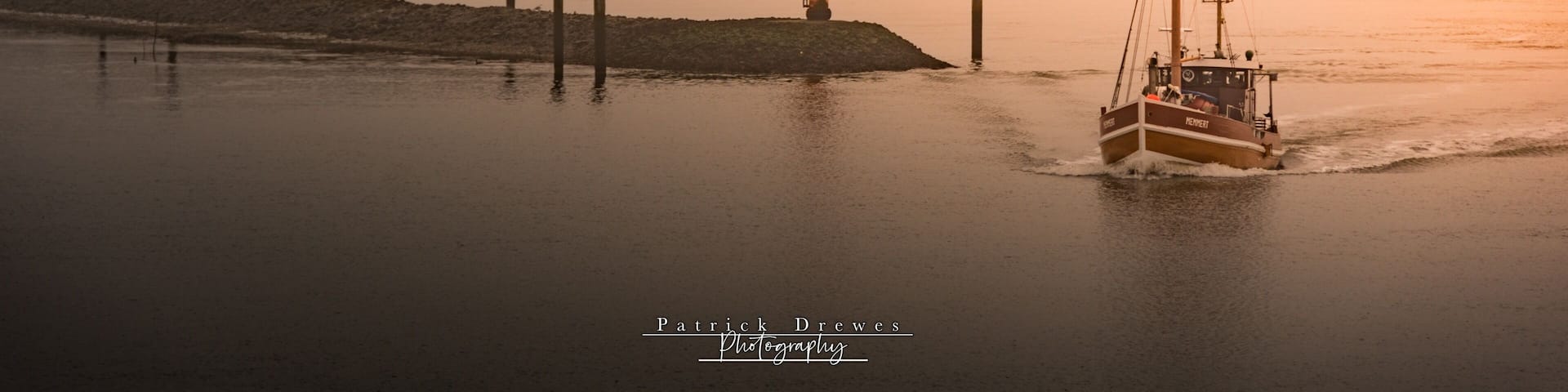 Norddeich Mole im Abendlicht