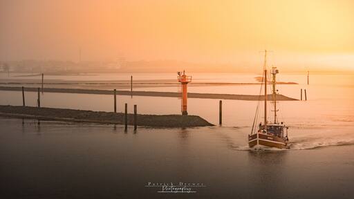 Norddeich Mole im Abendlicht