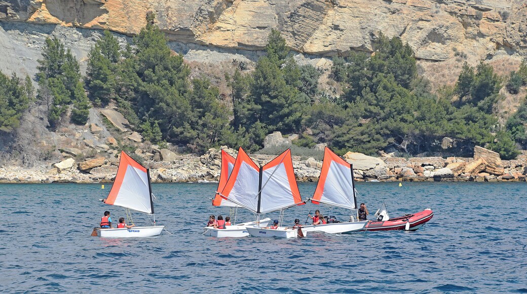 Colorful sails caught my eye.