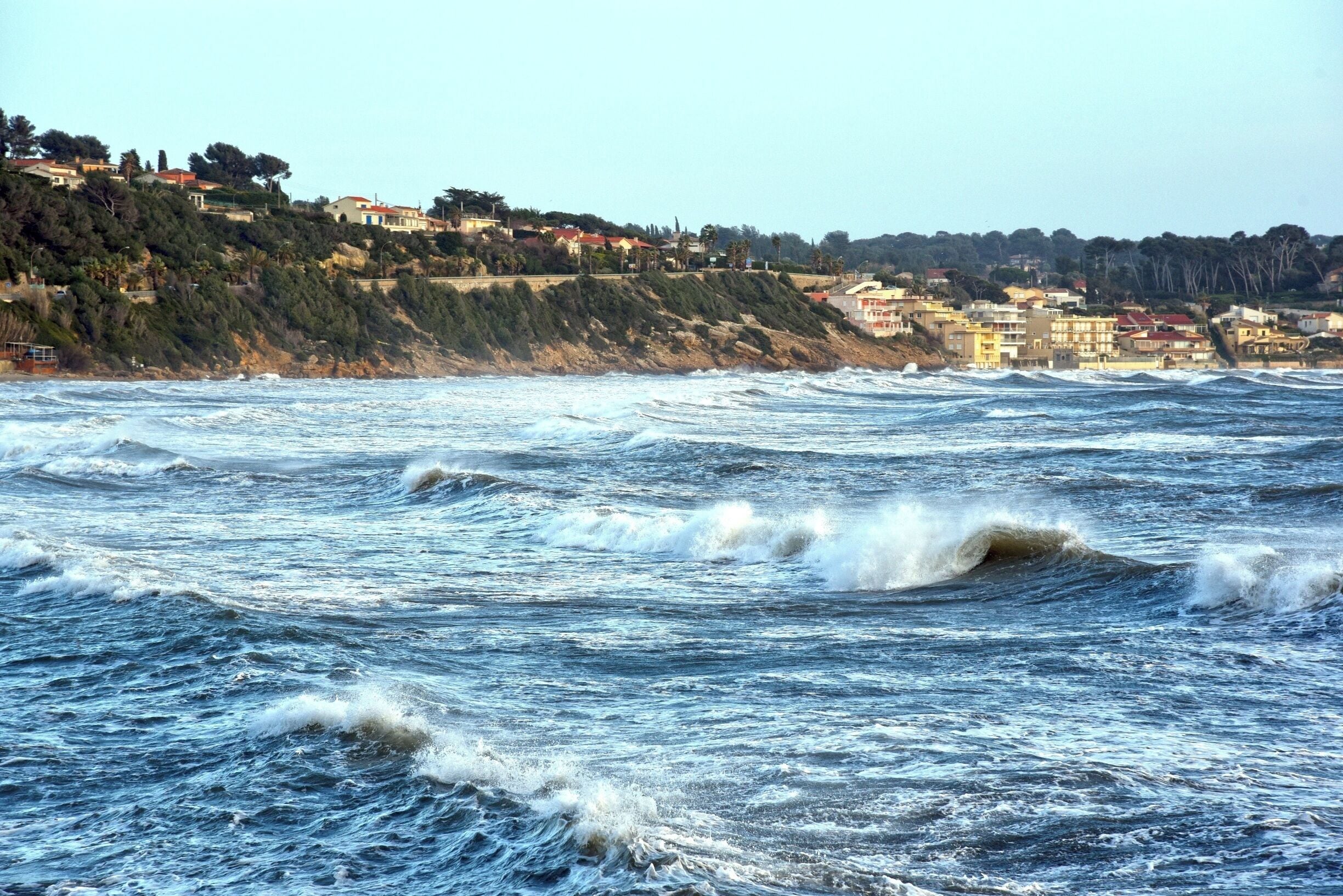 The beach of the Lido (Dorée) between Bandol and Sanary sur Mer