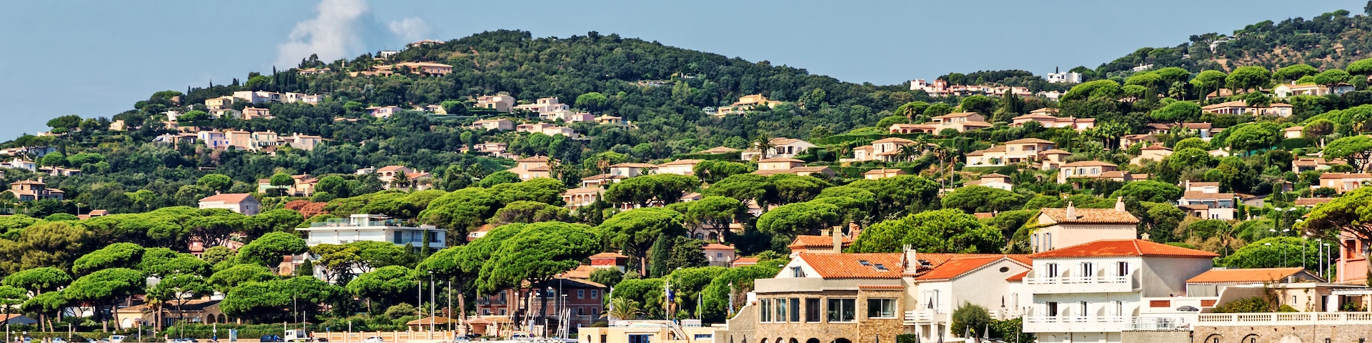 Hill sainte-maxime bay cote d'azur france coast mediterranean city forest, Shutterstock ID 560227690, SF SSA Case with Manager Approval: Case 07151371, Job: Prepay credit, Client/Licensee: , Other: