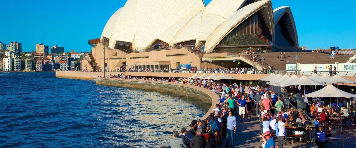 Sydney Central Business District featuring a bay or harbor and a monument