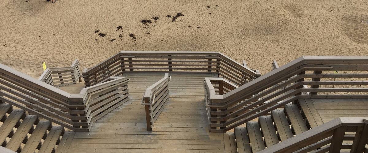 New stairs at Marconi Beach