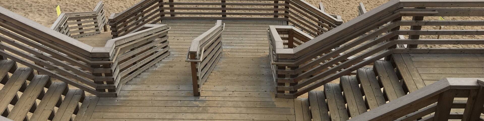 New stairs at Marconi Beach