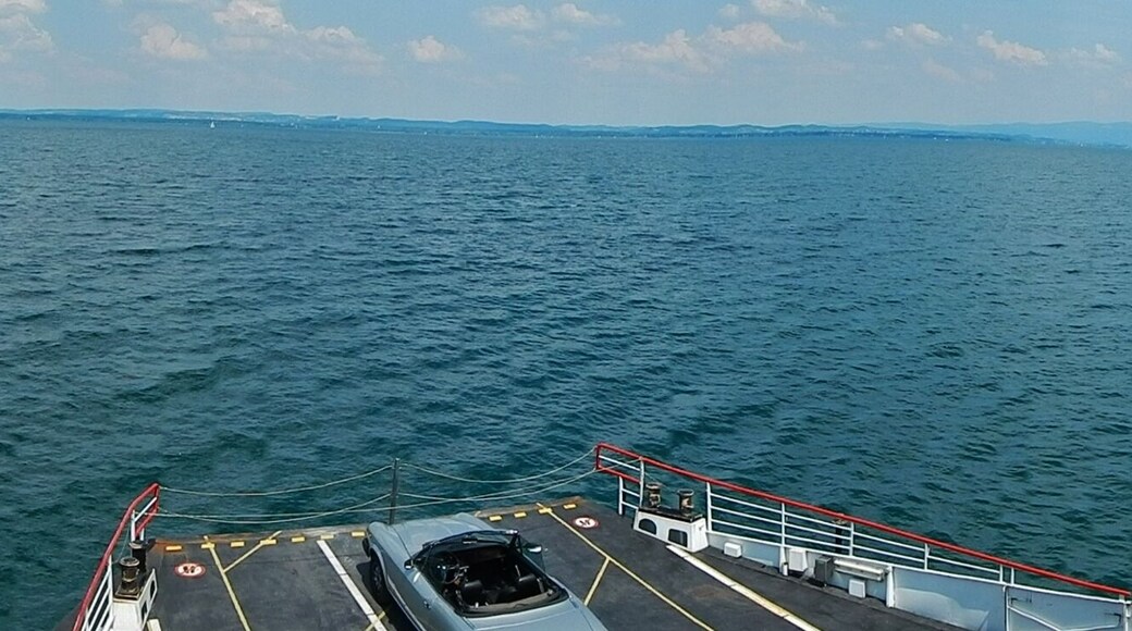 180 ° Blick von der Fähre Romanshorn - Friedrichshafen